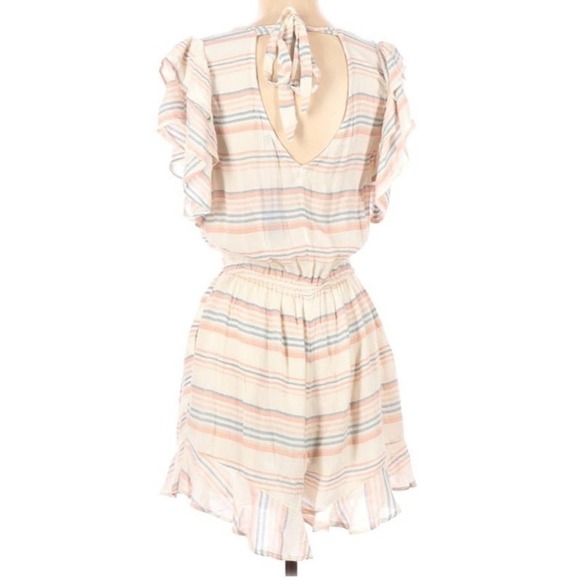 american eagle stripe women's ruffle romper - Picture 2 of 10